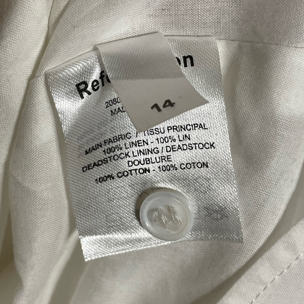 Reformation Lili Linen Midi Dress White - Picture 10 of 10